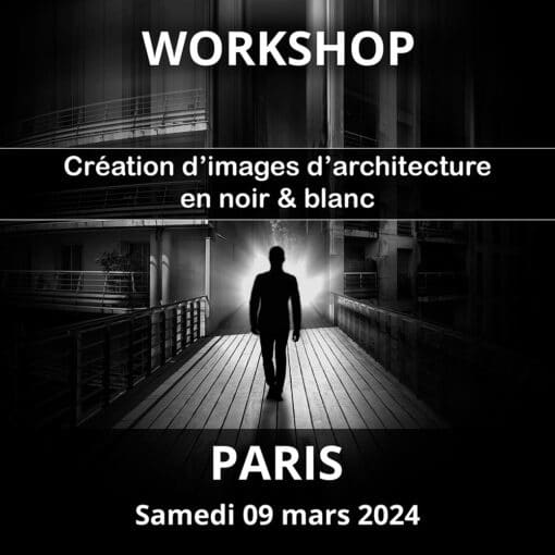 Workshop architecture en noir & blanc Paris