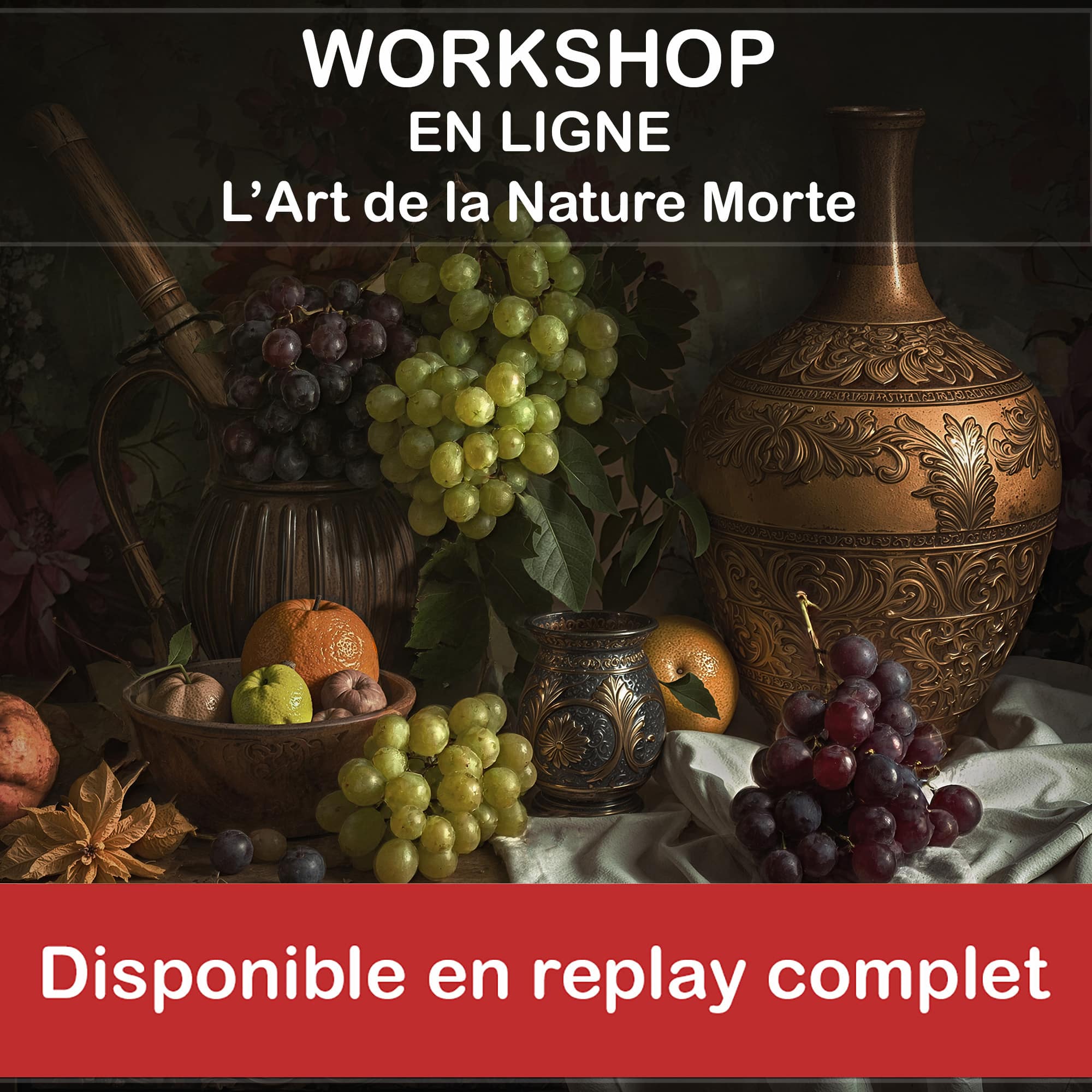 Workshop en ligne - L'art de la nature morte (REPLAY)