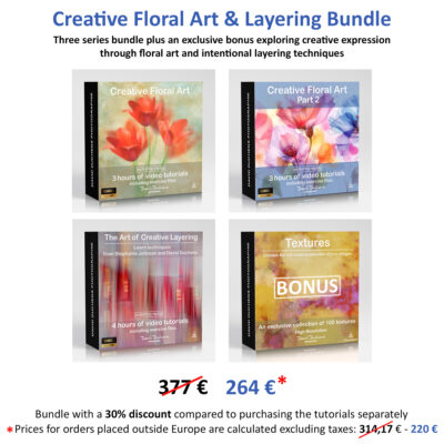 Creative Floral Art and Layering Bundle + 100 Bonus Textures